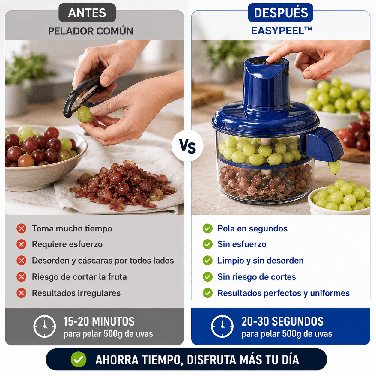 EasyPeel™ | Pelador eléctrico de frutas y verduras