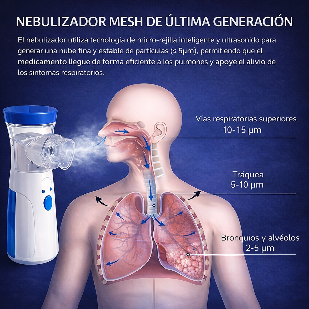 Nebulizador Portátil AirCare - Tranquilidad respiratoria para el día a día