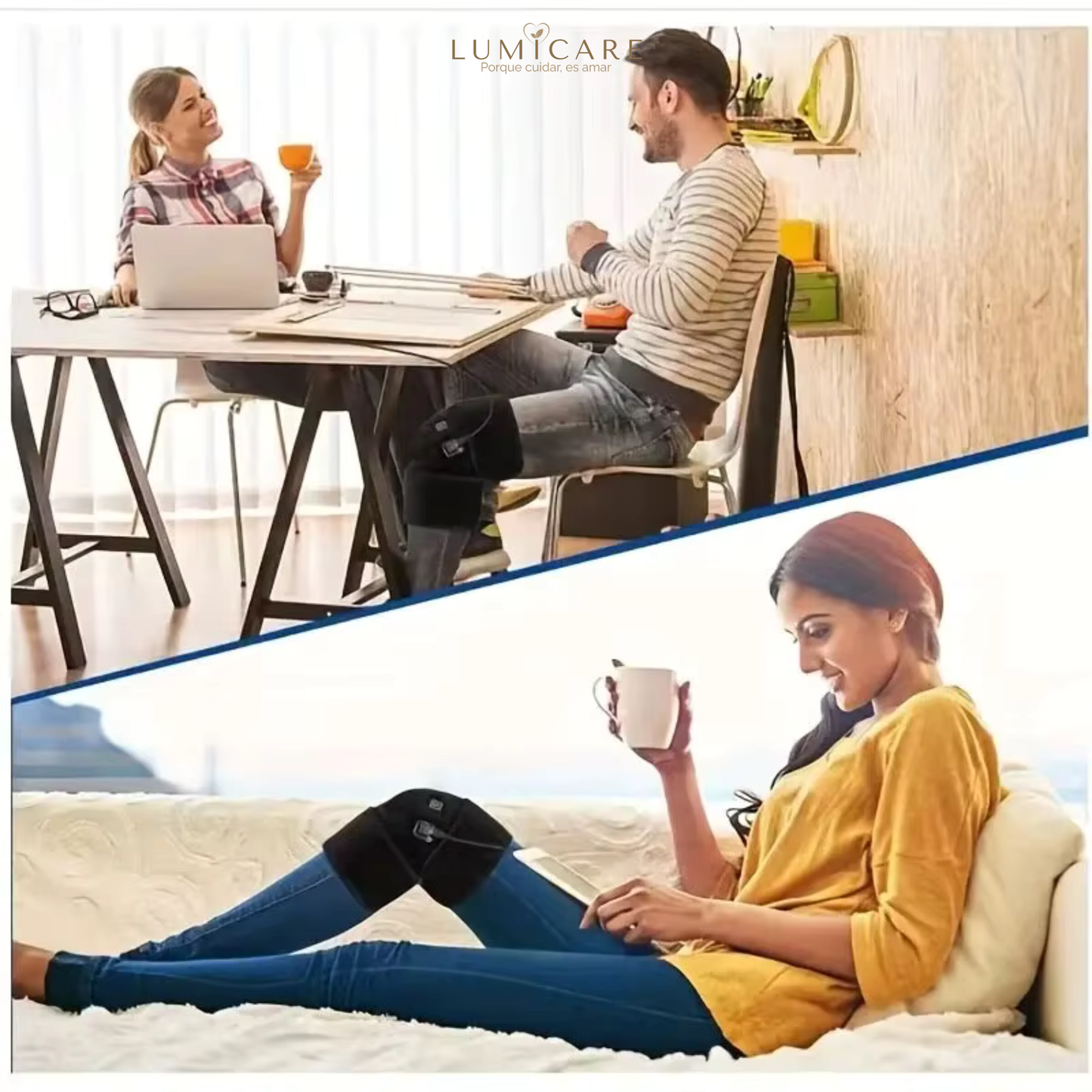 LumiThermo Pro™ – Rodillera Térmica Terapéutica Inteligente