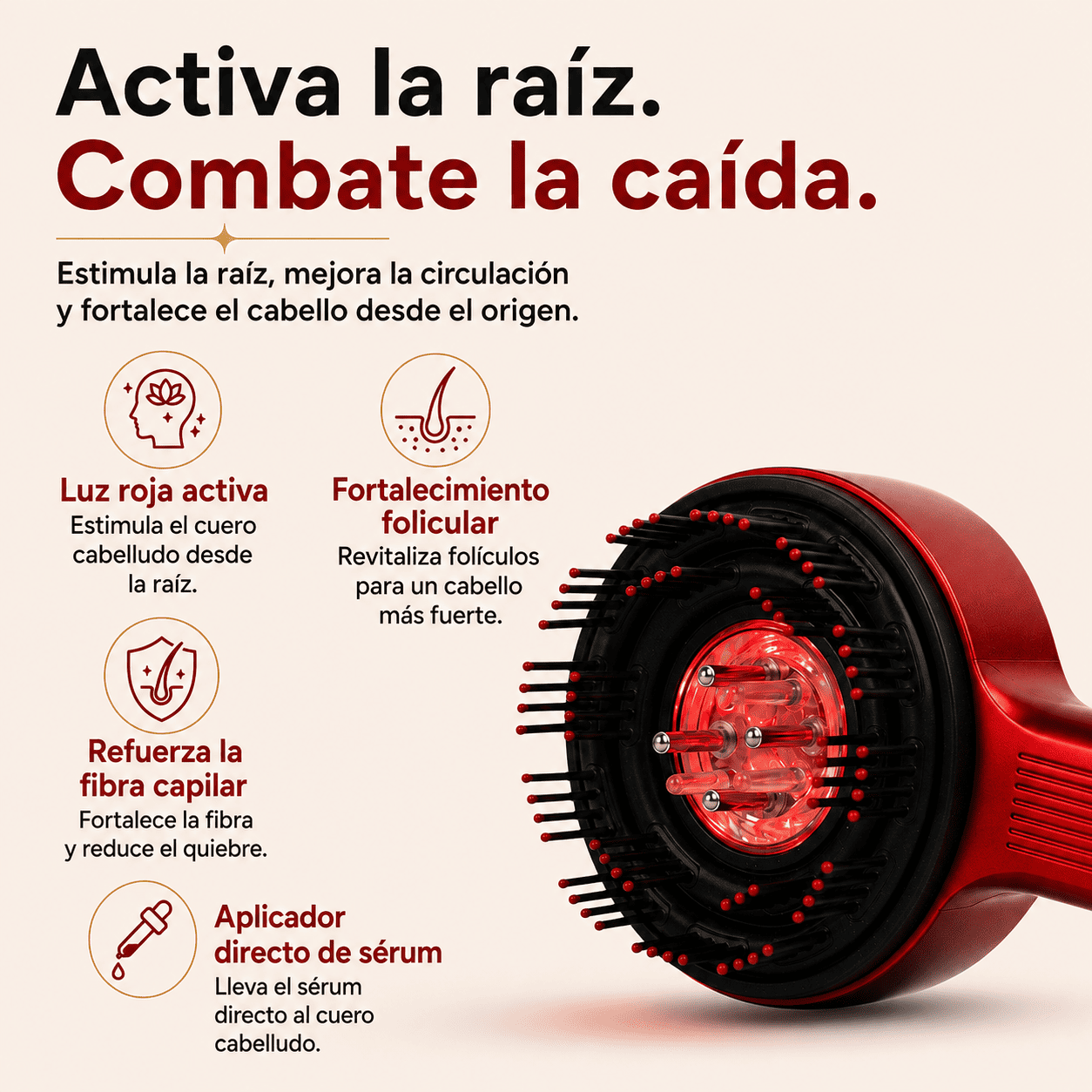 LUMIROOT™ | Estimulador de crecimiento capilar avanzado con luz roja