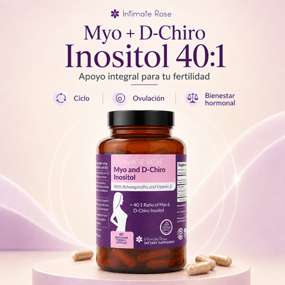 MYO + D-CHIRO INOSITOL 40:1: Fórmula para ciclo, ovulación y bienestar reproductivo
