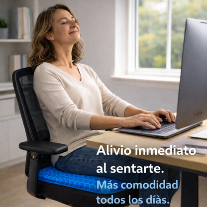 Cojín Ortopédico GelComfort - Reduce la Presión al Sentarte y Mejora tu Comodidad