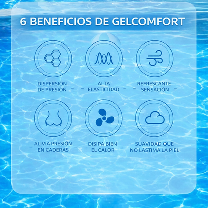 Cojín Ortopédico GelComfort - Reduce la Presión al Sentarte y Mejora tu Comodidad