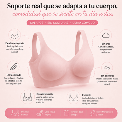 3 Sostenes ComfortLift™ Sin Costuras | Soporte real, efecto push up y máxima comodidad