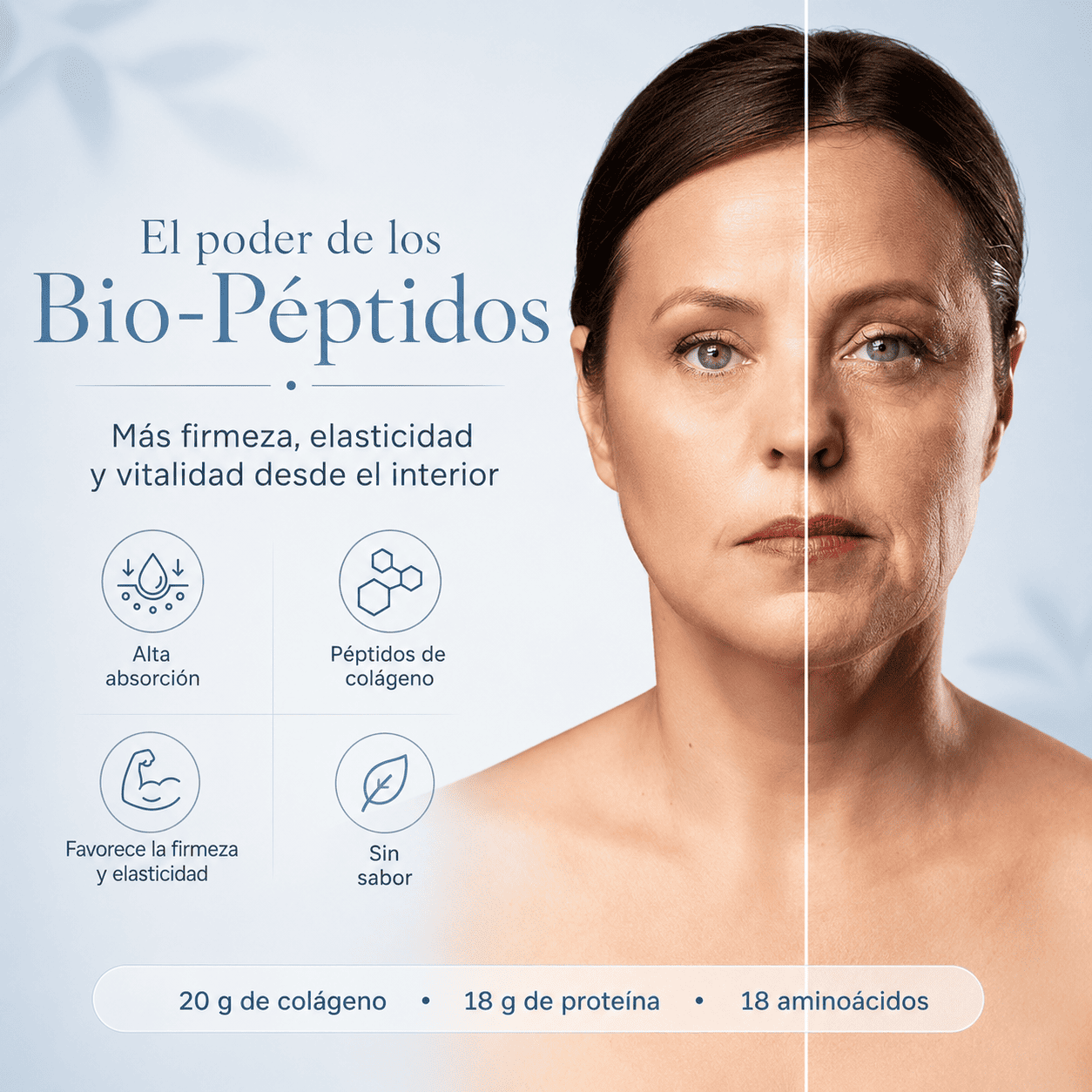 NeoCell Collagen Bio-Peptides™ | Piel más firme, cabello y uñas más fuertes, y mayor soporte articular