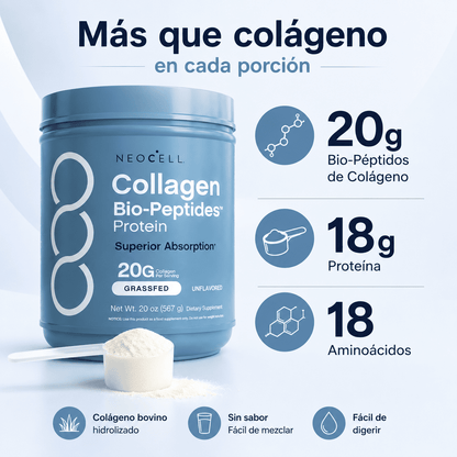 NeoCell Collagen Bio-Peptides™ | Piel más firme, cabello y uñas más fuertes, y mayor soporte articular