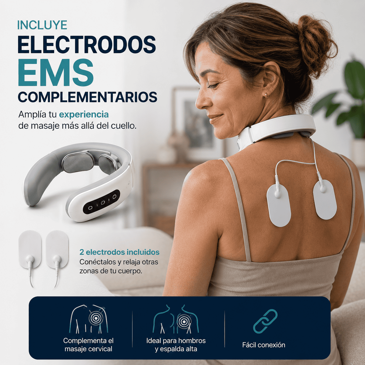 NeuroNeck Pro™ | Sistema Avanzado de Descontracturación Cervical con Tecnología EMS Inteligente