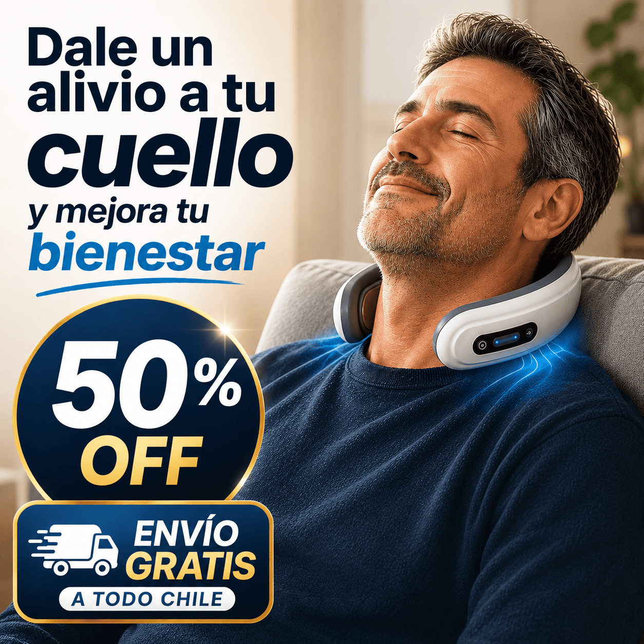 NeuroNeck Pro™ | Sistema Avanzado de Descontracturación Cervical con Tecnología EMS Inteligente