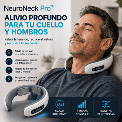 NeuroNeck Pro™ | Sistema Avanzado de Descontracturación Cervical con Tecnología EMS Inteligente