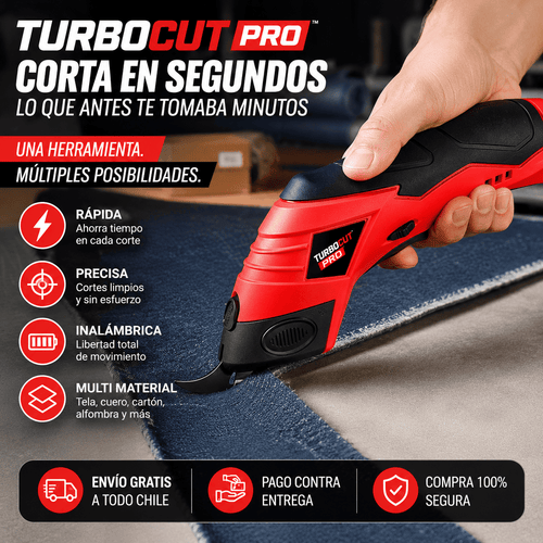 TurboCut Pro™ | La tijera eléctrica inalámbrica diseñada para hacer cortes rápidos, precisos y sin complicaciones.