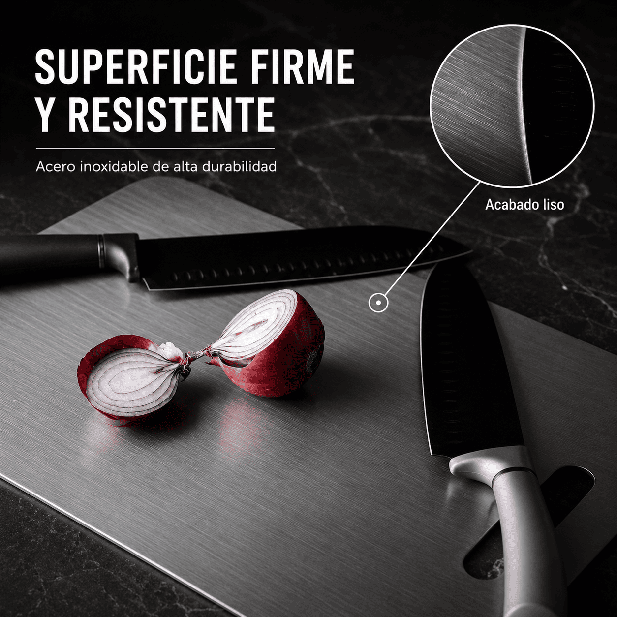Set 2 Tablas de Acero Inoxidable 304 doble cara