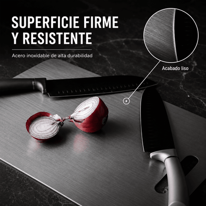 Set 2 Tablas de Acero Inoxidable 304 doble cara