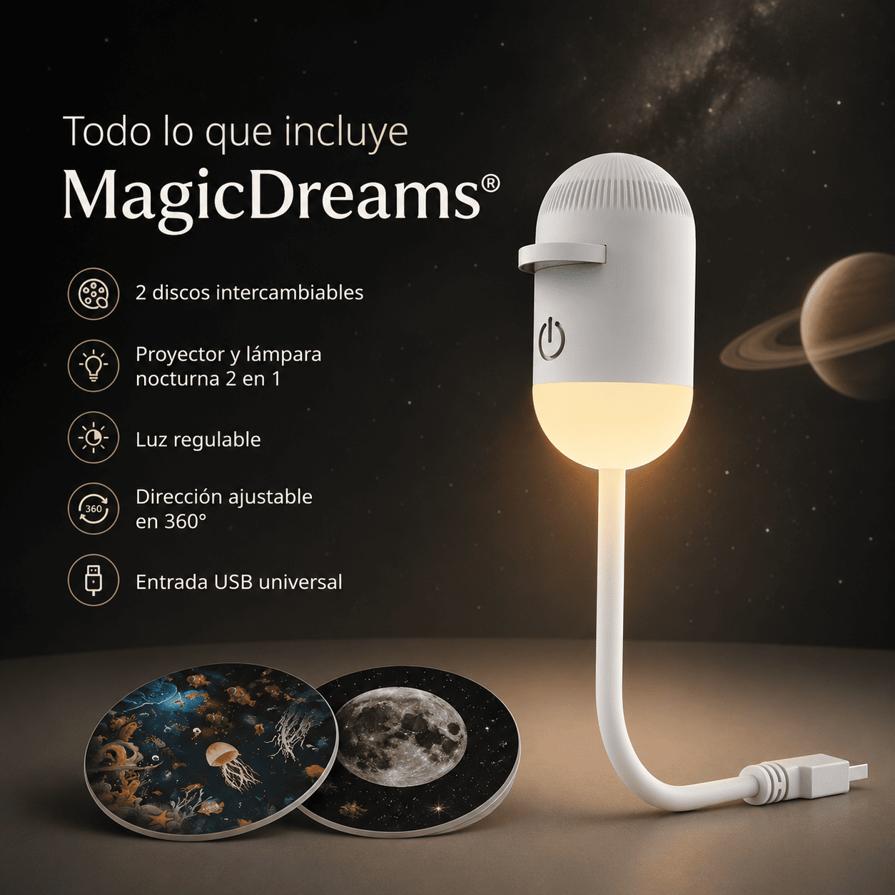 MagicDreams® — Convierte cualquier habitación en un mundo bajo las estrellas
