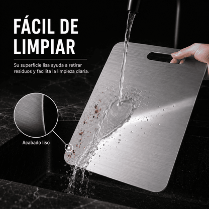 Set 2 Tablas de Acero Inoxidable 304 doble cara