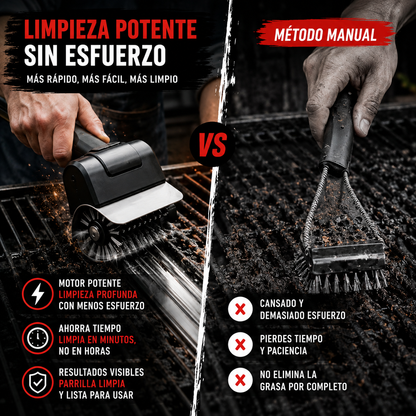 GrillForce™ Limpia tu parrilla en segundos y disfruta más