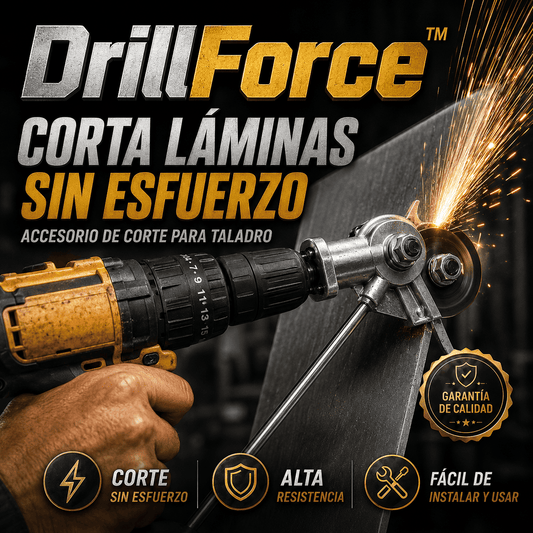 DrillForce™- Convierte tu taladro en una potencia para cortar metales