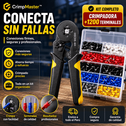 CrimpMaster™ | Conexiones Firmes y Seguras en Segundos