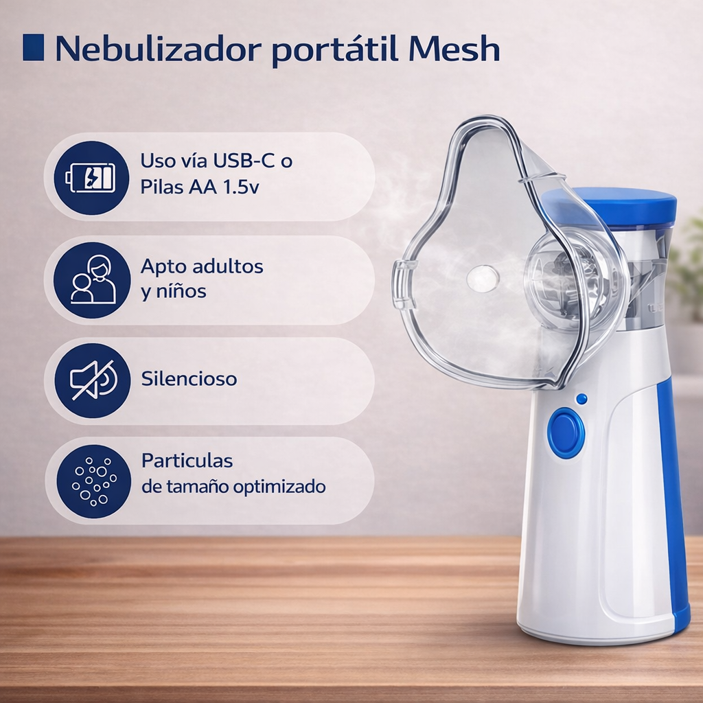 Nebulizador Portátil AirCare - Tranquilidad respiratoria para el día a día