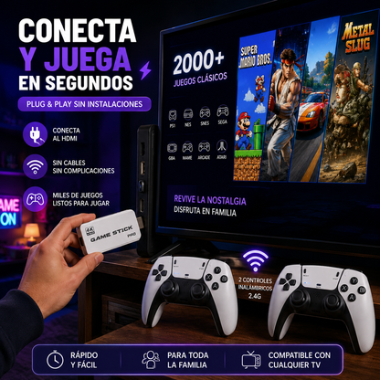 🎮 RetroPlay Stick™ | Convierte tu TV en una consola retro instantánea