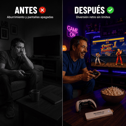 🎮 RetroPlay Stick™ | Convierte tu TV en una consola retro instantánea