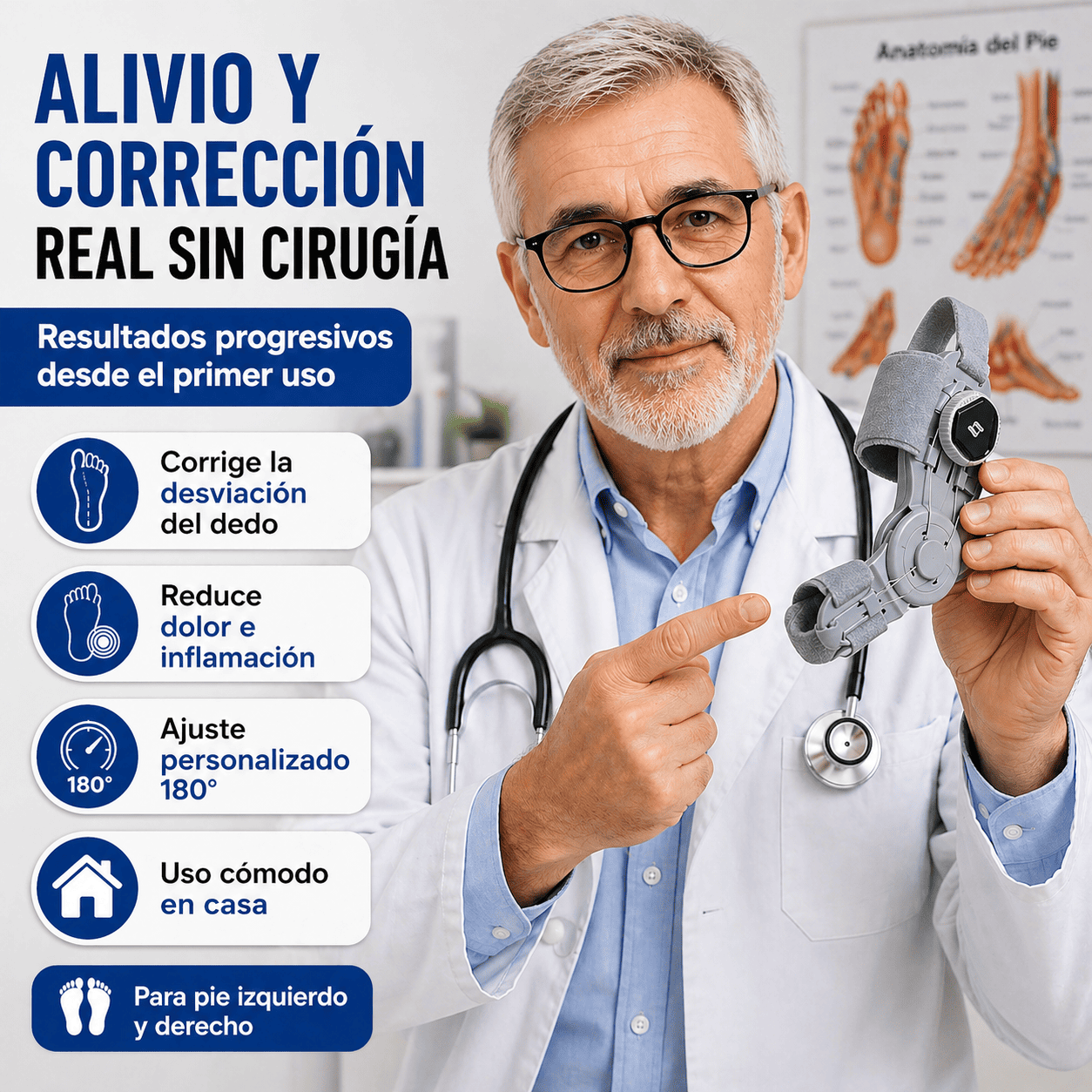 OrthoFlex Corrector de Juanetes | Corrige y Alivia el dolor desde el Primer uso