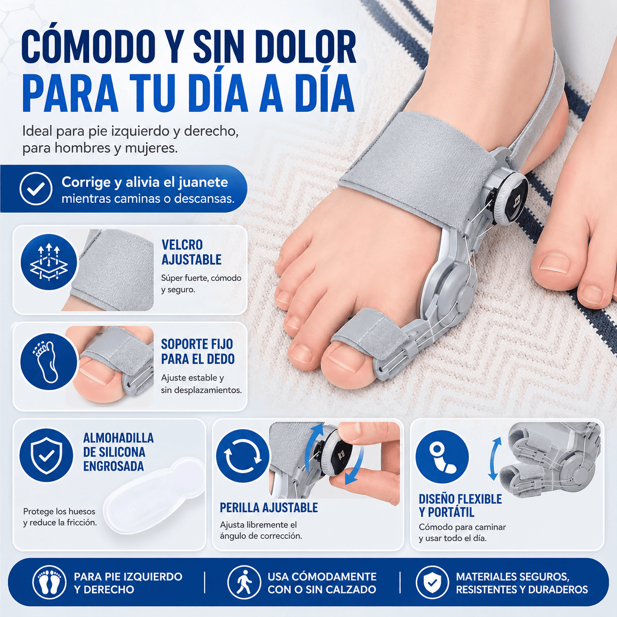 OrthoFlex Corrector de Juanetes | Corrige y Alivia el dolor desde el Primer uso