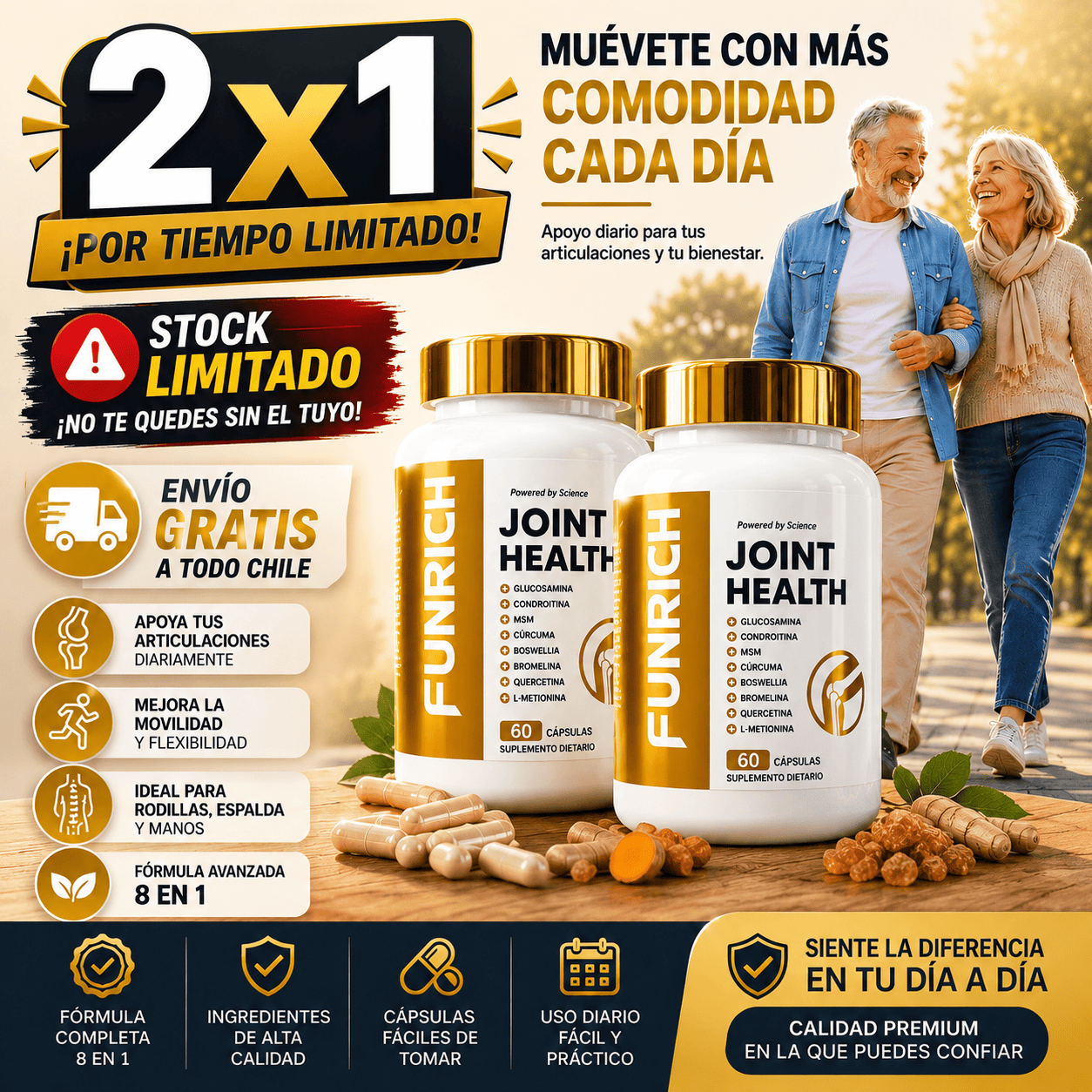 2X1 Joint Healt™ | Alivia el Dolor y Recupera tu Movilidad