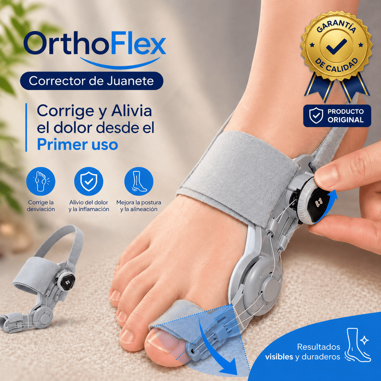OrthoFlex Corrector de Juanetes | Corrige y Alivia el dolor desde el Primer uso