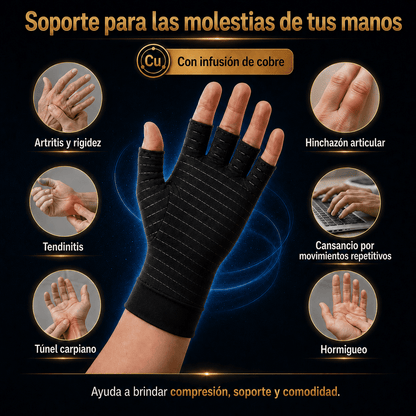 NeuroGuantes® de Compresión con Cobre | Alivio y soporte para tus manos