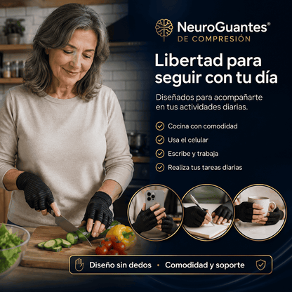 NeuroGuantes® de Compresión con Cobre | Alivio y soporte para tus manos