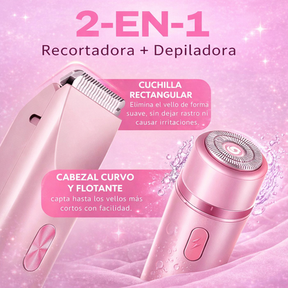 SilkyTrim™ 2 en 1 | Depilación Completa en Minutos, Sin Irritación