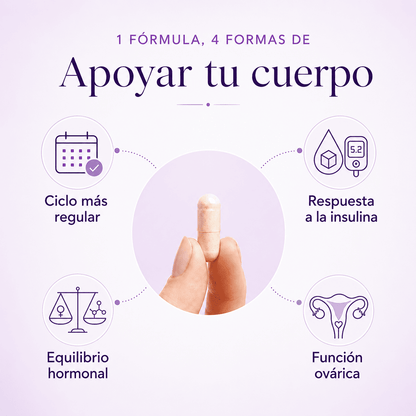 MYO + D-CHIRO INOSITOL 40:1 Apoyo para ciclo irregular, equilibrio hormonal y metabolismo