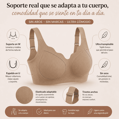 3 Unidades Sostén Premium sin Aros | Moldea y Levanta con Comodidad todo el día