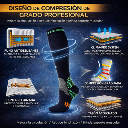 2 pares Neuromedias™ de Compresión | Alivio y soporte para tus piernas