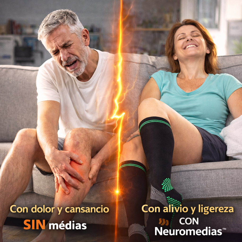 2 pares Neuromedias™ de Compresión | Alivio y soporte para tus piernas