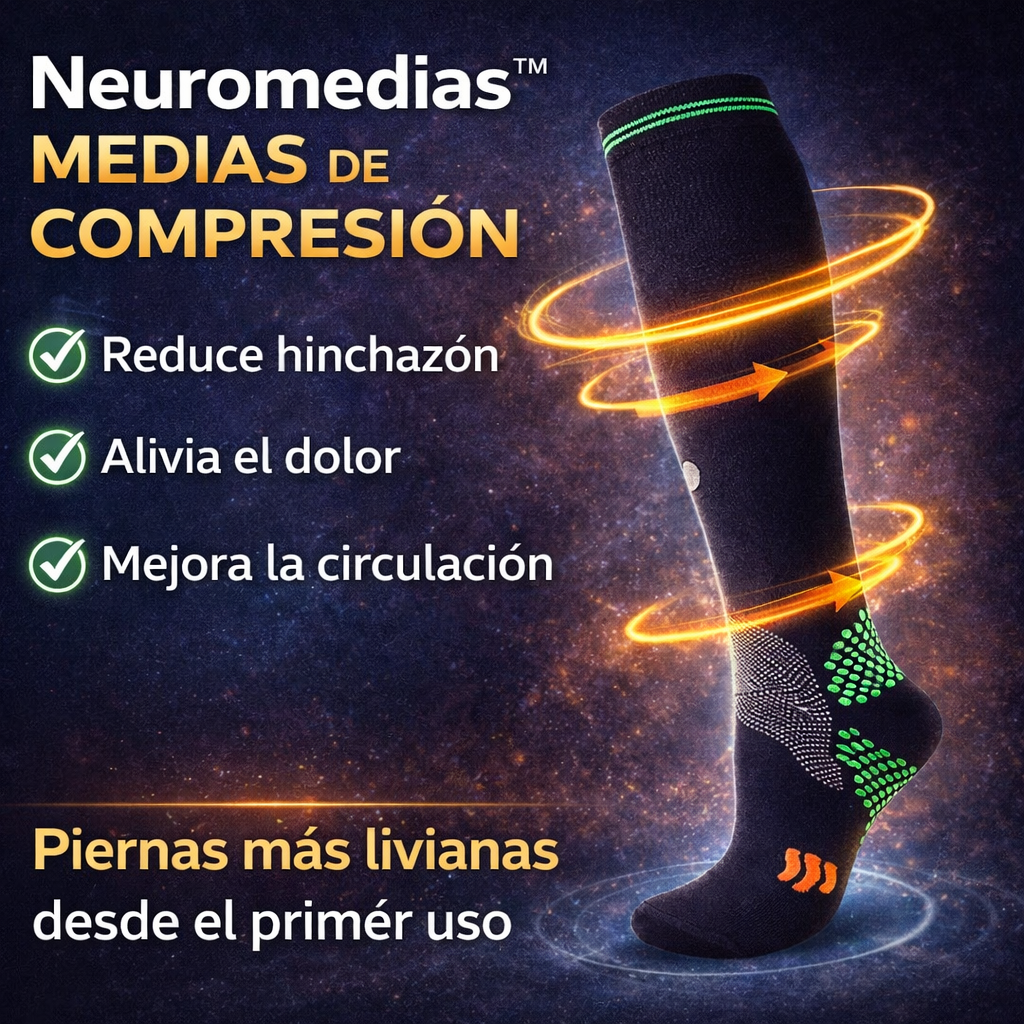 2 pares Neuromedias™ de Compresión | Alivio y soporte para tus piernas