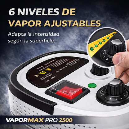 VaporMax Pro 2500 - Limpiador a Vapor de Alta Potencia