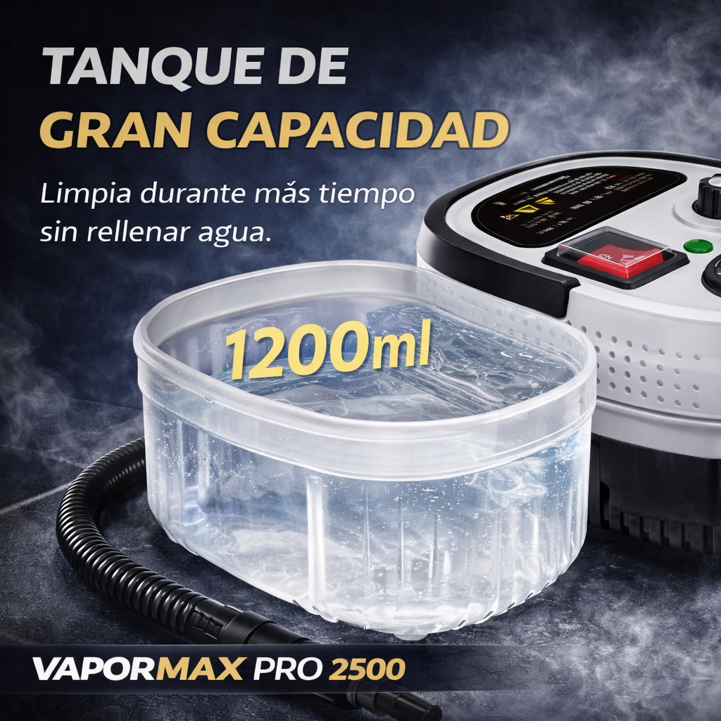 VaporMax Pro 2500 - Limpiador a Vapor de Alta Potencia