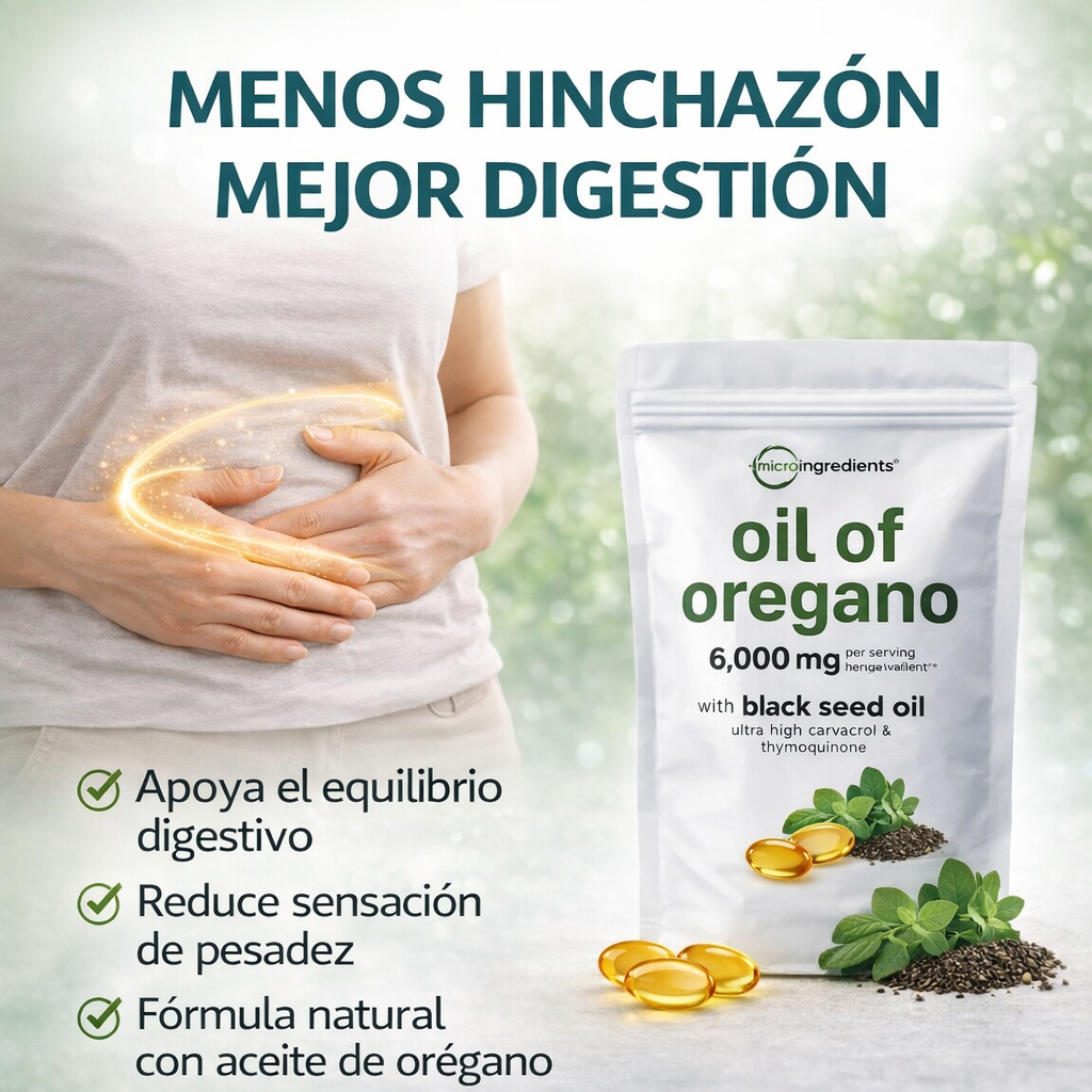 Aceite de Orégano + Comino Negro en Cápsulas 6.000Mg. - El Poder Natural para tu Bienestar