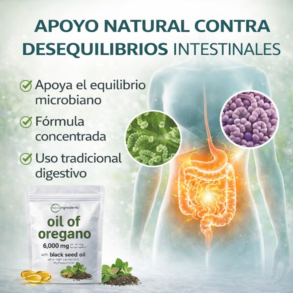 Aceite de Orégano + Comino Negro en Cápsulas 6.000Mg. - El Poder Natural para tu Bienestar