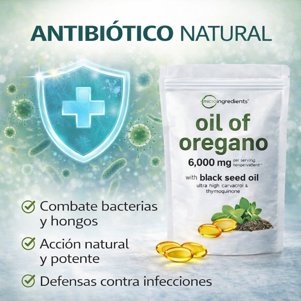 Aceite de Orégano + Comino Negro en Cápsulas 6.000Mg. - El Poder Natural para tu Bienestar