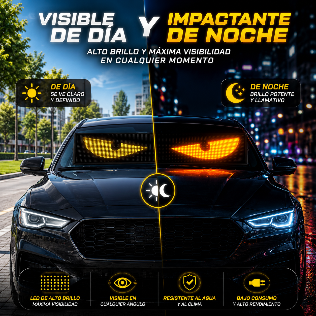 Pantalla Panel LED Multifuncional Para Camión Y Auto