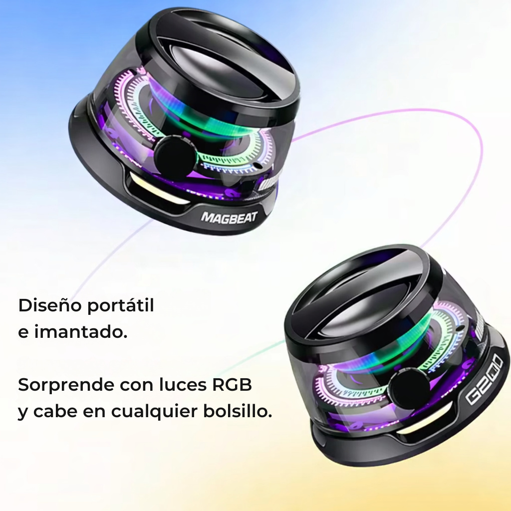 2X1 MagBeat - El Mini Parlante Magnético que Transforma el Sonido de tu Celular.
