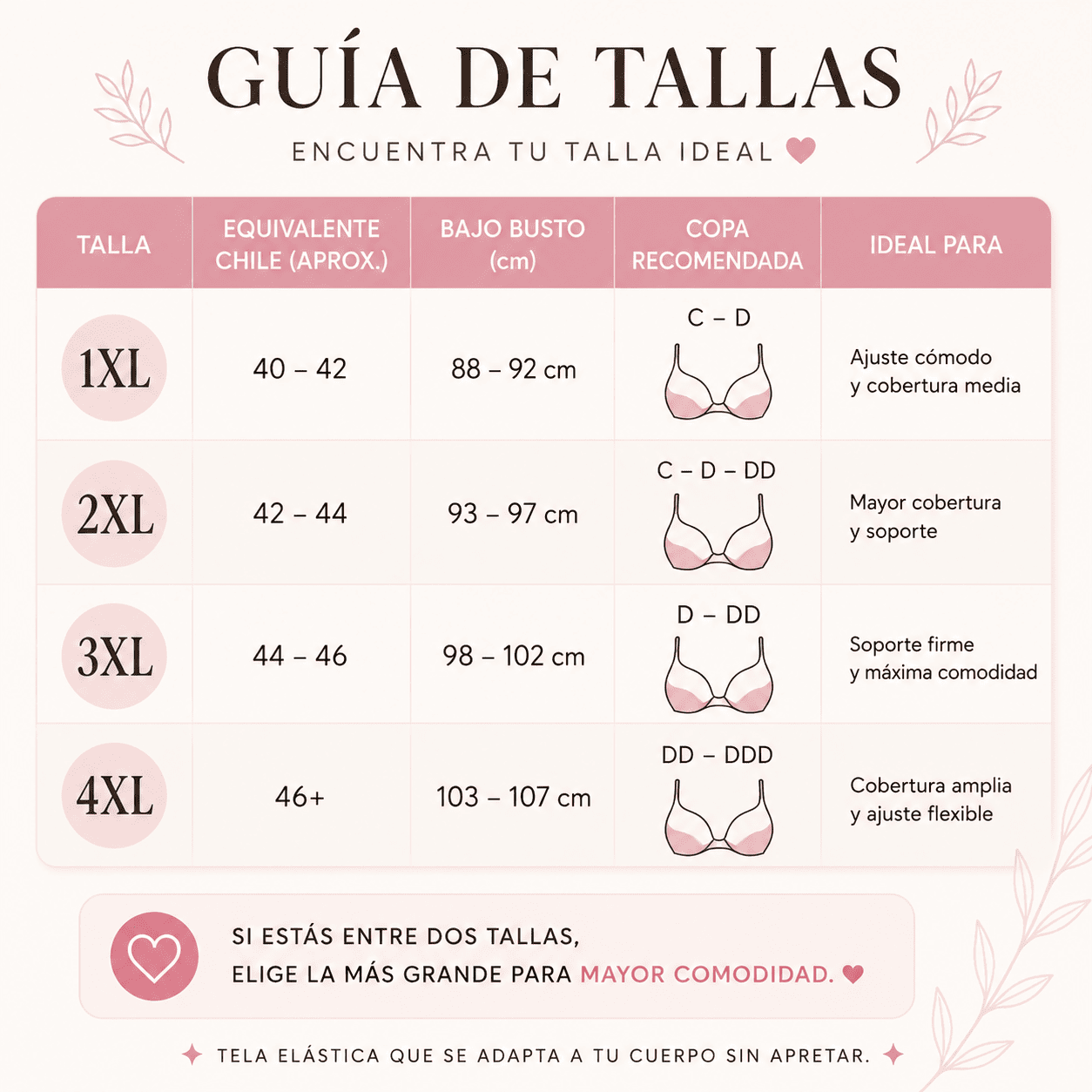 3 Unidades Sostén ComfortLift™ | Soporte Premium que se Adapta a tu Cuerpo