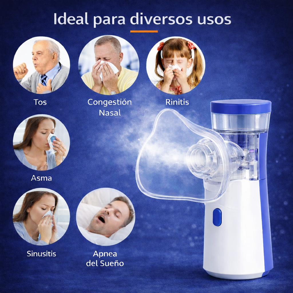 Nebulizador Portátil AirCare - Tranquilidad respiratoria para el día a día