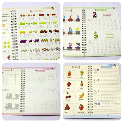 Pack 4 Cuadernos Mágicos Montessori – Aprende a Escribir Jugando