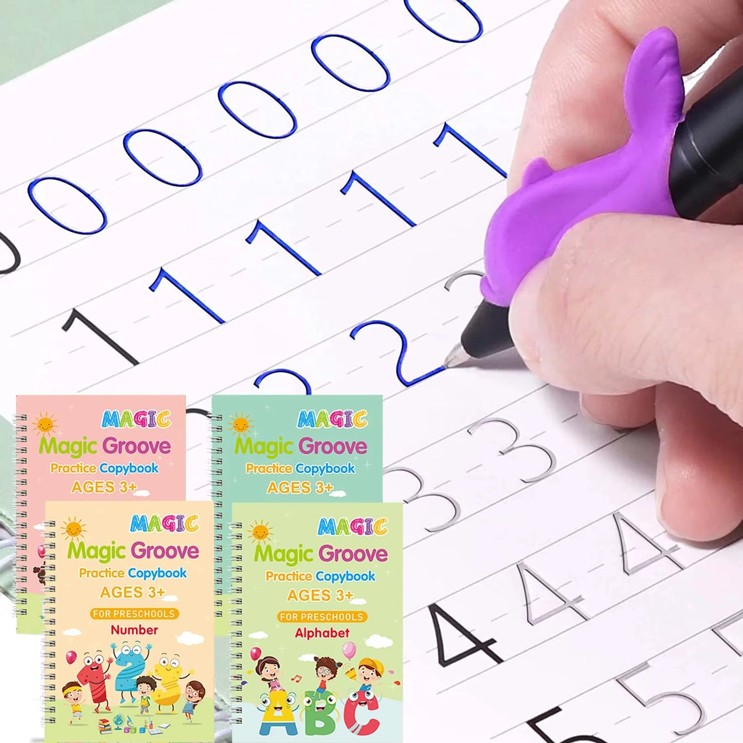 Pack 4 Cuadernos Mágicos Montessori – Aprende a Escribir Jugando