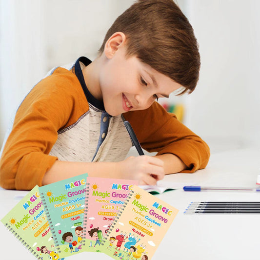 Pack 4 Cuadernos Mágicos Montessori – Aprende a Escribir Jugando