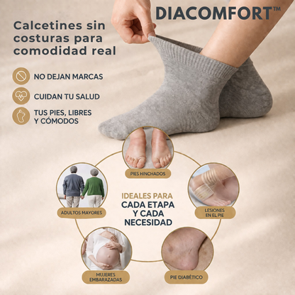 12 pares DiaComfort™ – Calcetines para pies diabéticos y sensibles