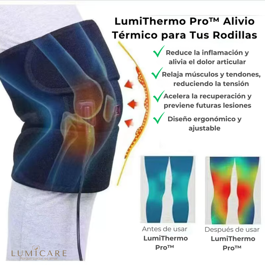 LumiThermo Pro™ – Rodillera Térmica Terapéutica Inteligente